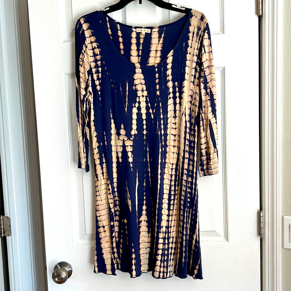 Zen Knits tie dye snake dress